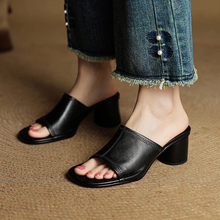 Amira - Genuine Leather Mules