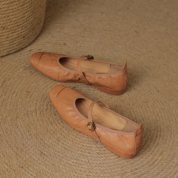 Wani - Leather Flats