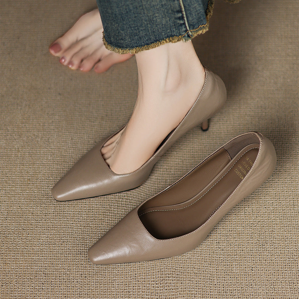 Zala - Genuine Leather Heels
