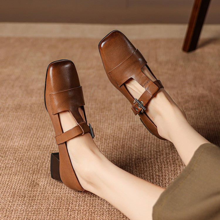Veyra - Genuine Leather Heels