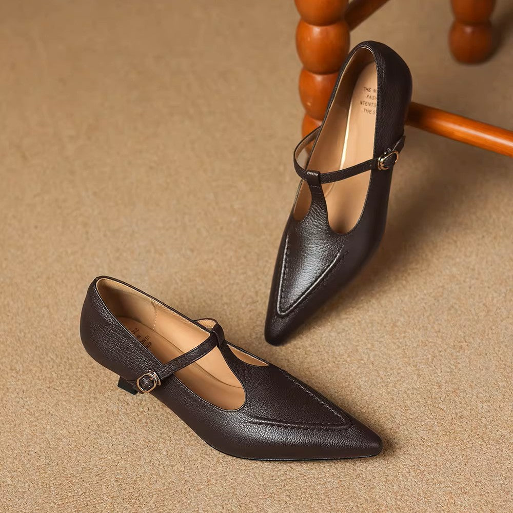 Tirea - Genuine Leather Heels
