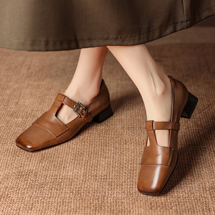 Veyra - Genuine Leather Heels