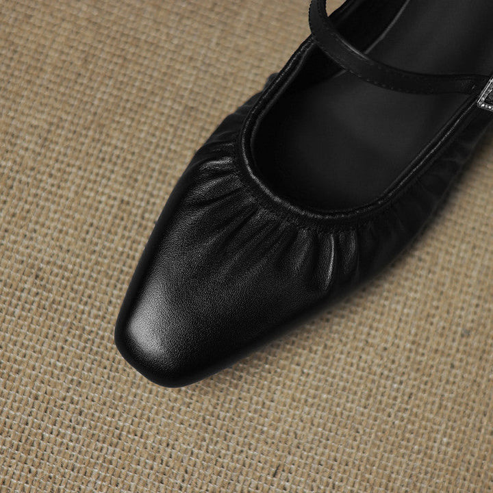 Vanya - Ruched Mary Jane Mule