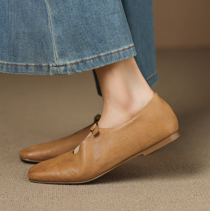 Elspeth - High-Vamp Mary Jane Flat