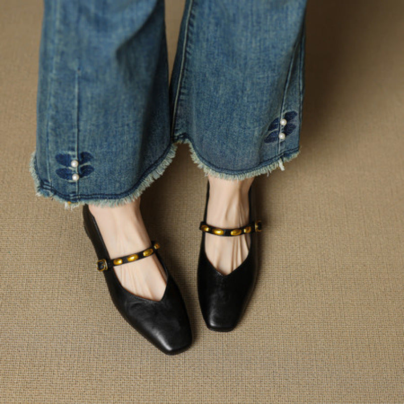 Zyra - Genuine Leather Flats