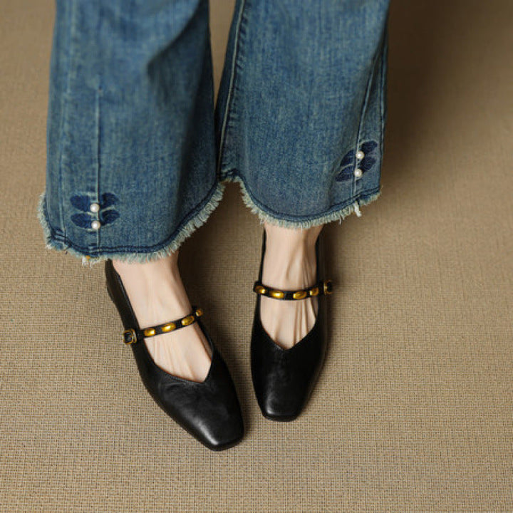Zyra - Genuine Leather Flats