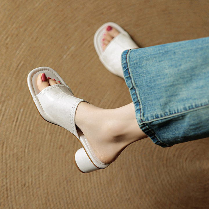 Amira - Genuine Leather Mules