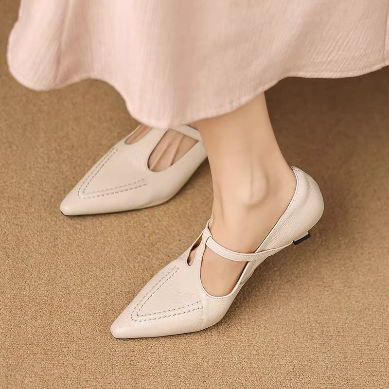 Tirea - Genuine Leather Heels