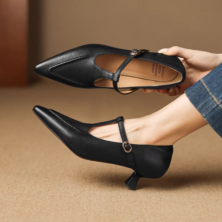 Tirea - Genuine Leather Heels