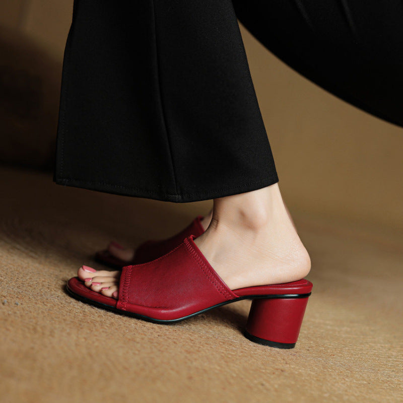 Amira - Genuine Leather Mules