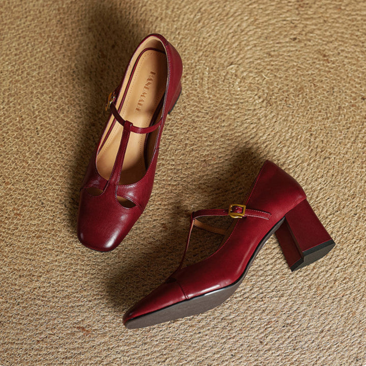 Alysa - Genuine Leather Heels