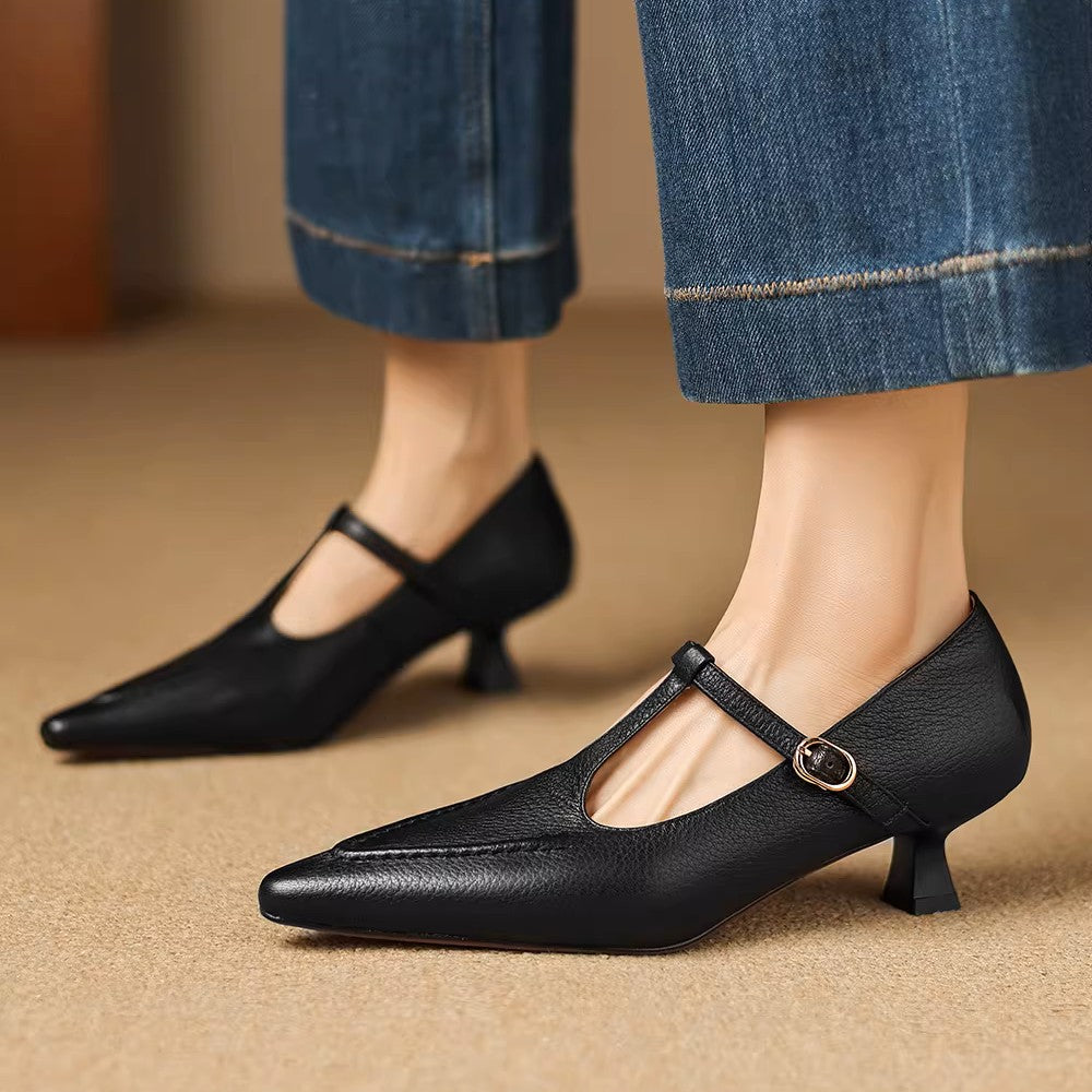 Tirea - Genuine Leather Heels