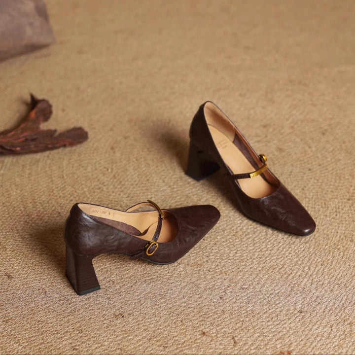 Maela - Genuine Leather Heels
