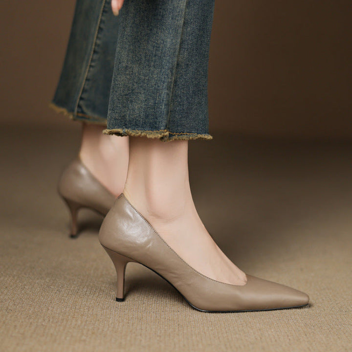 Zala - Genuine Leather Heels