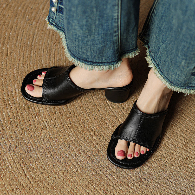 Amira - Genuine Leather Mules