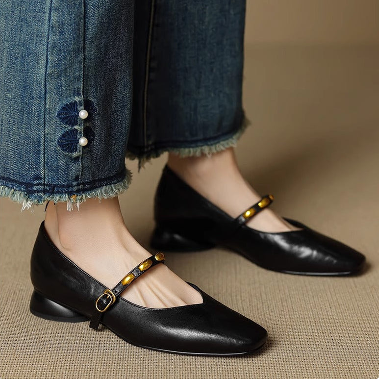 Zyra - Genuine Leather Flats