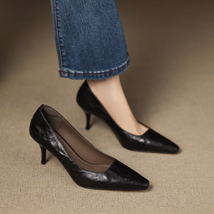 Zala - Genuine Leather Heels