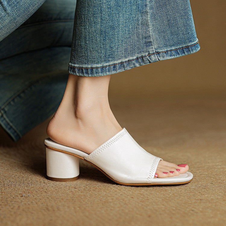 Amira - Genuine Leather Mules