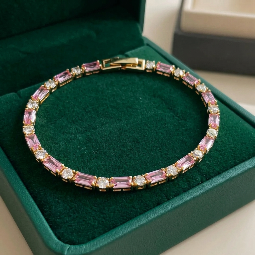 Peony Spark Tennis Bracelet