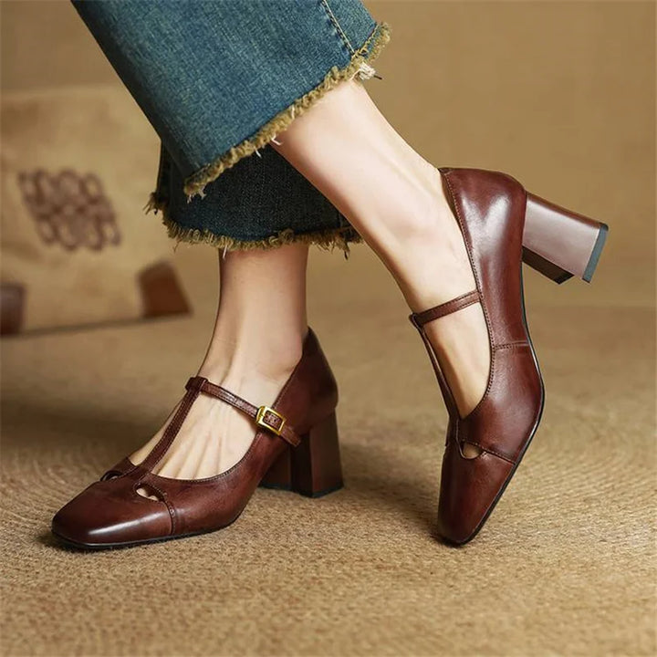 Alysa - Genuine Leather Heels
