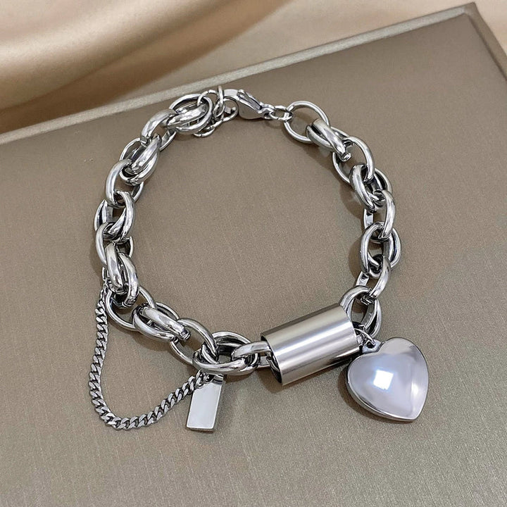 Chunky Comfort Heart Bracelet