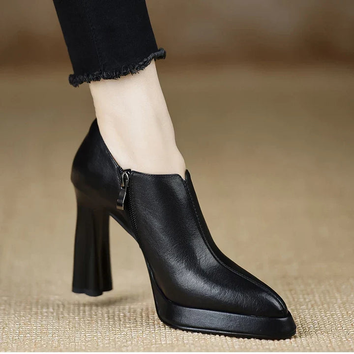 Anita - Leather Heels