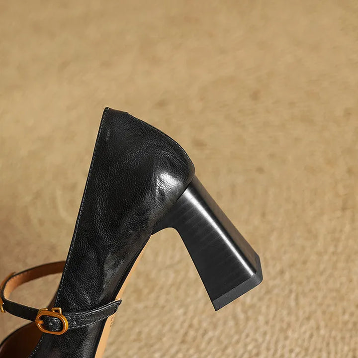 Maela - Genuine Leather Heels
