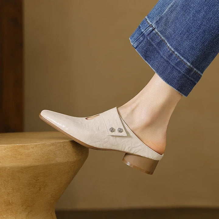 Olga - Genuine Leather Mules