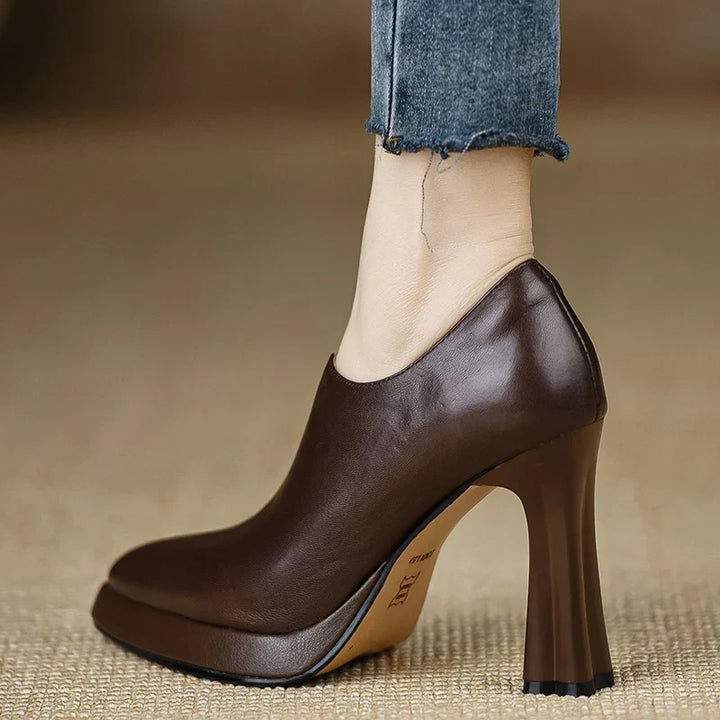 Anita - Leather Heels