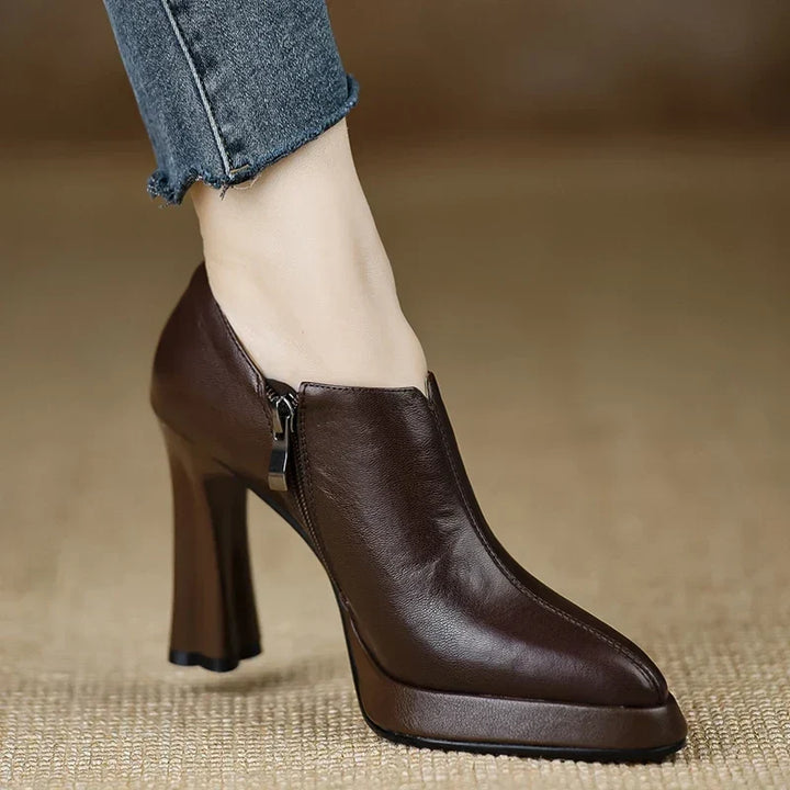 Anita - Leather Heels