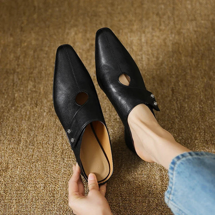 Olga - Genuine Leather Mules