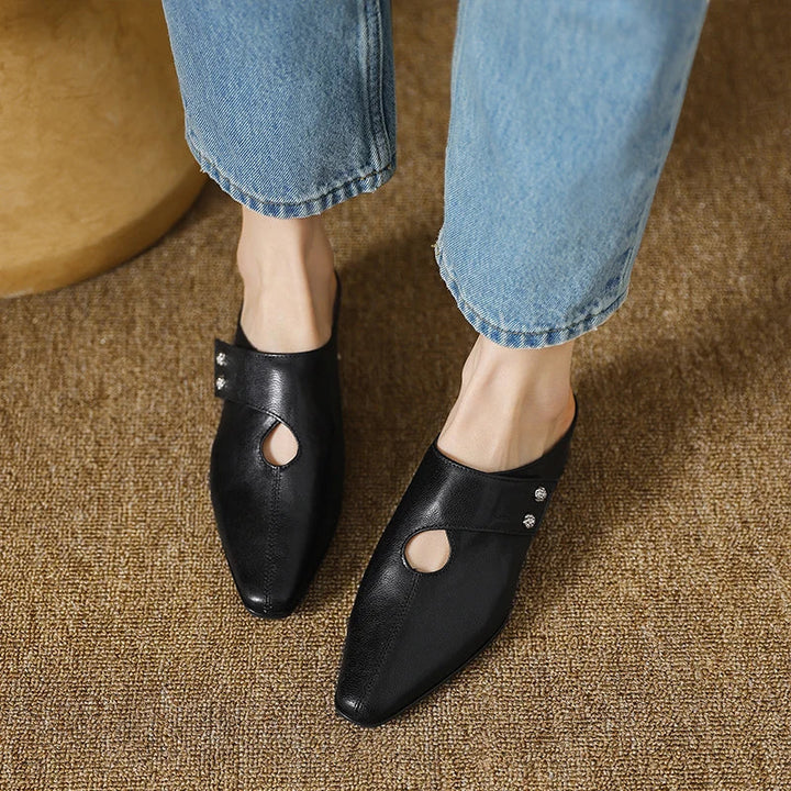 Olga - Genuine Leather Mules
