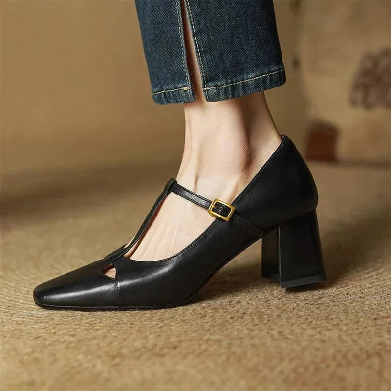 Alysa - Genuine Leather Heels