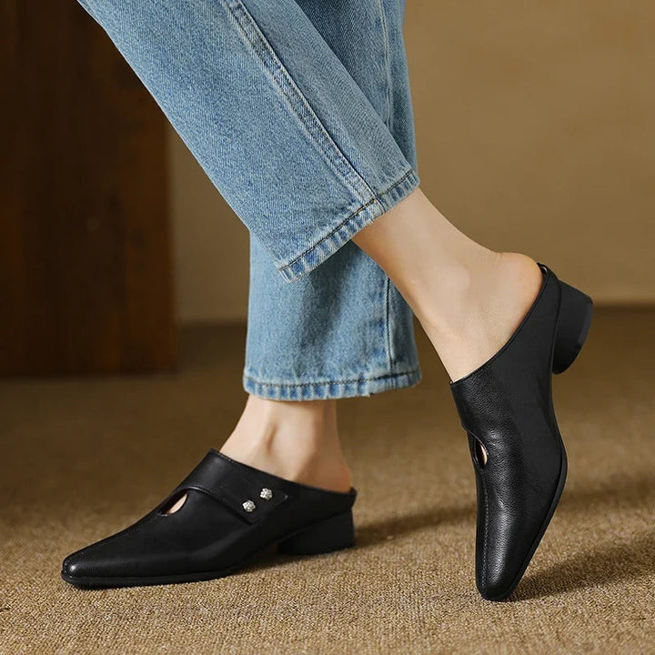 Olga - Genuine Leather Mules