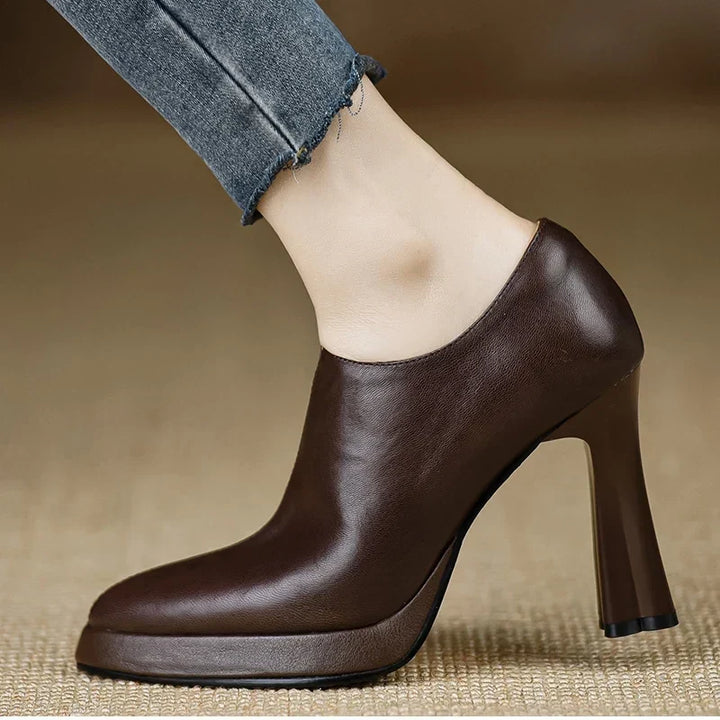 Anita - Leather Heels