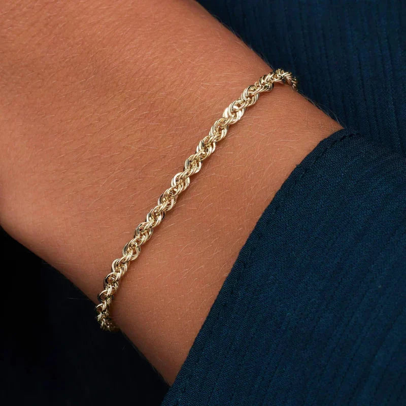 Twisted Chain Gold Bracelet