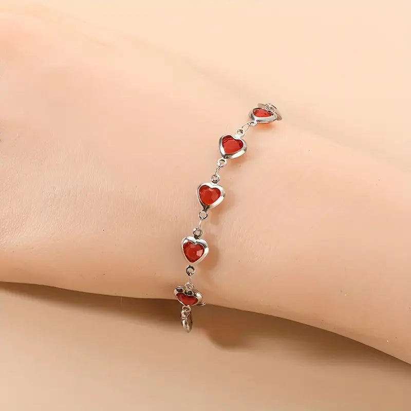 Ophelyra Garnetelle White Gold Bracelet
