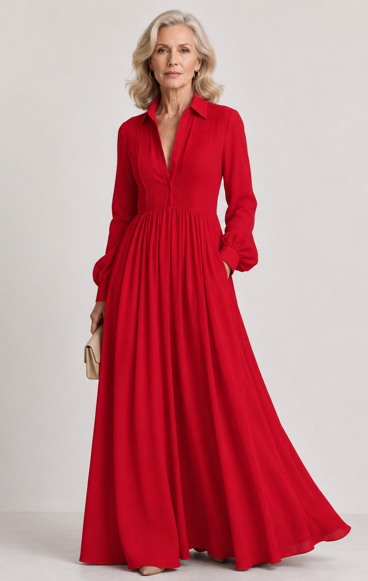 Lioren™ - Soft Flow Maxi Dress