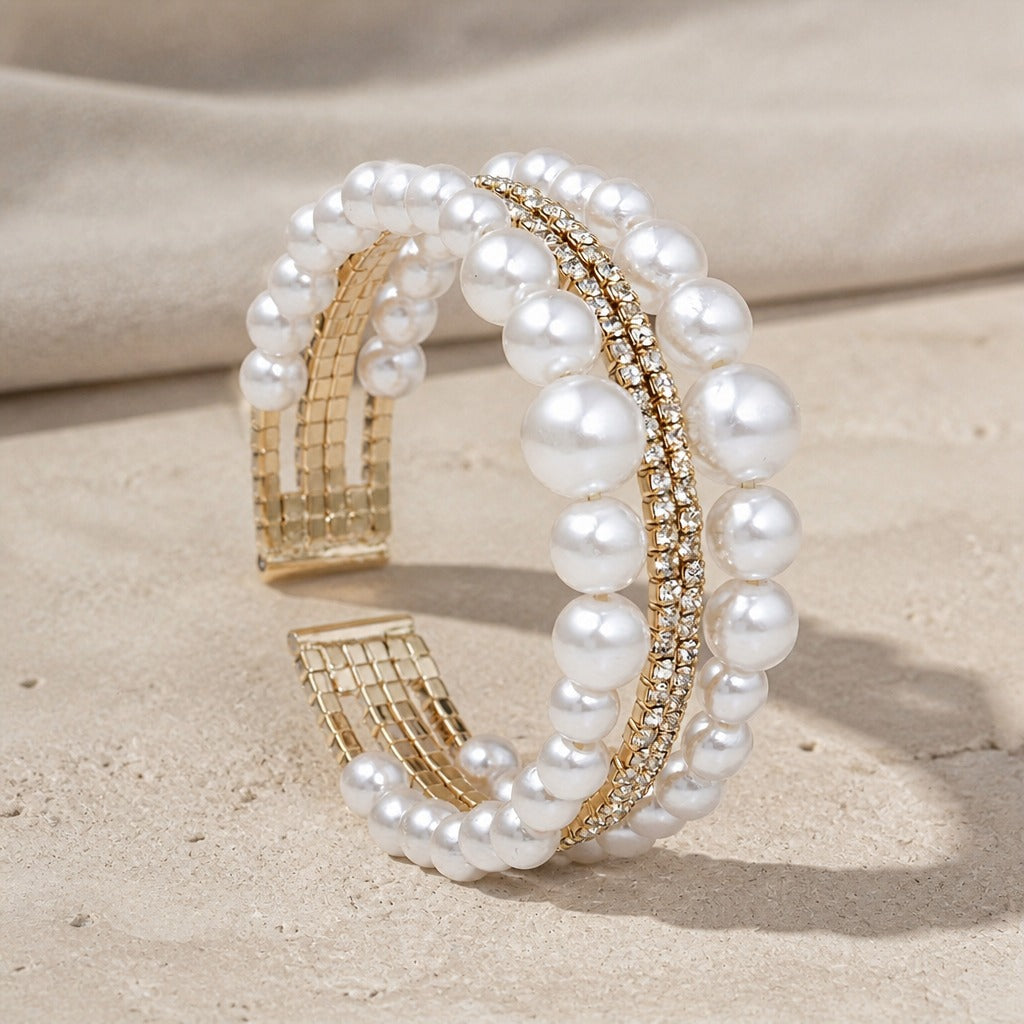 Baroque Pearl Cascade Bracelet