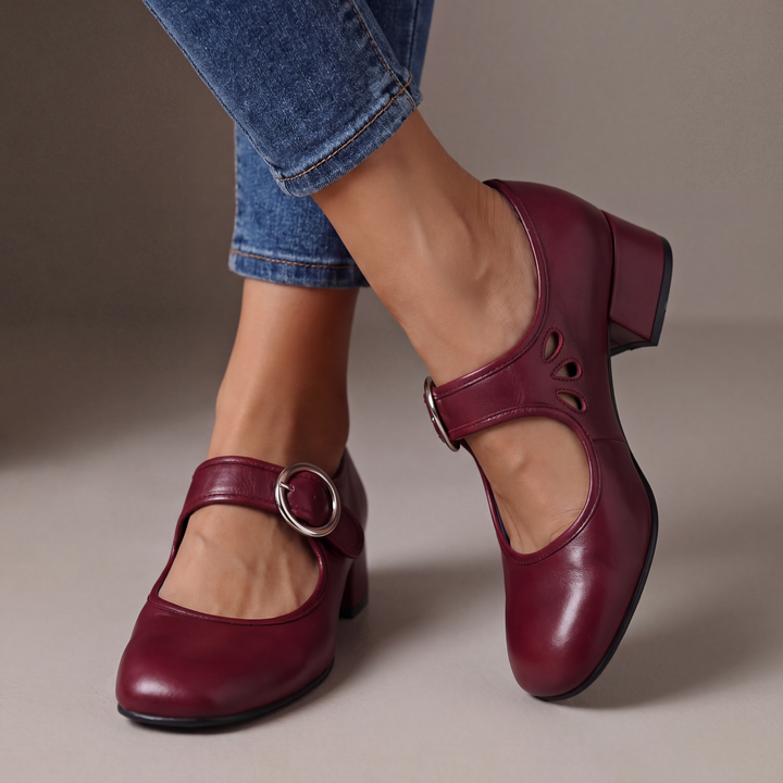 Josephine - Leather Comfort Mary Janes