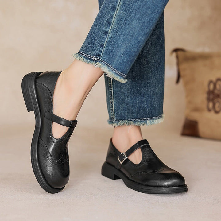 Verda - Vegan Leather Mary Jane Flats