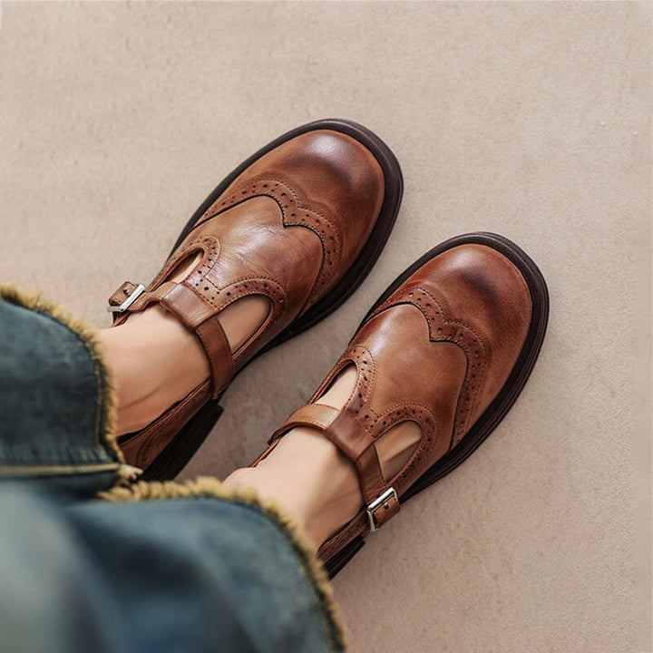 Verda - Vegan Leather Mary Jane Flats
