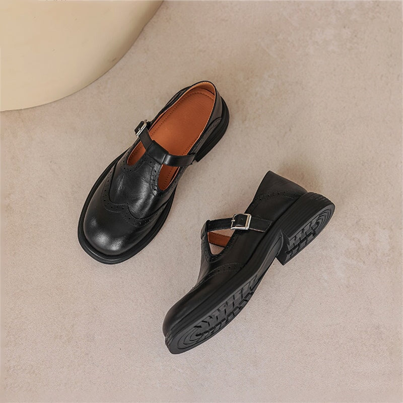Verda - Vegan Leather Mary Jane Flats