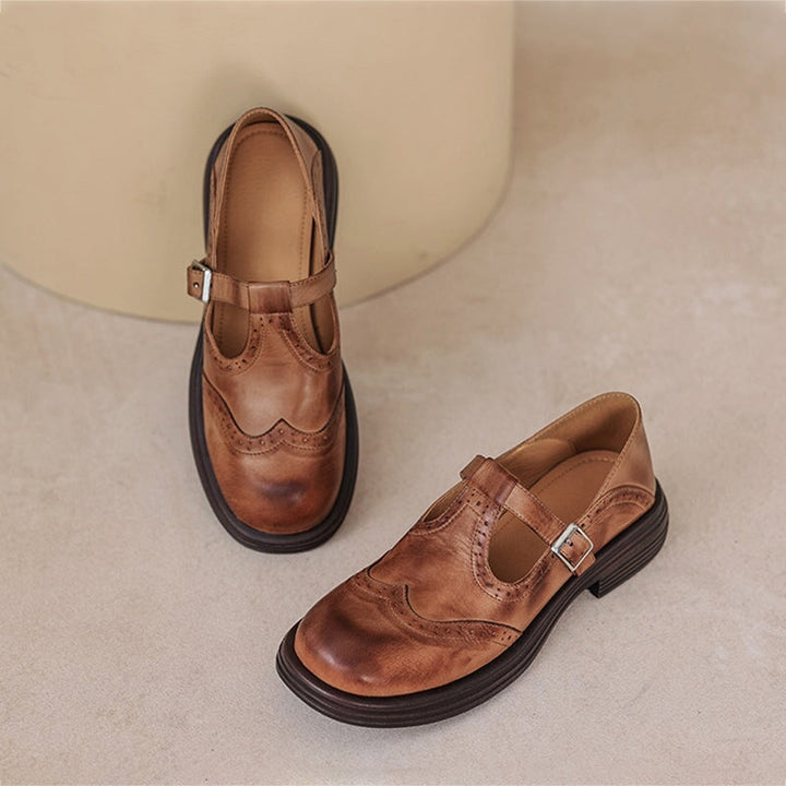 Verda - Vegan Leather Mary Jane Flats