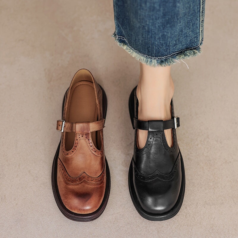 Verda - Vegan Leather Mary Jane Flats