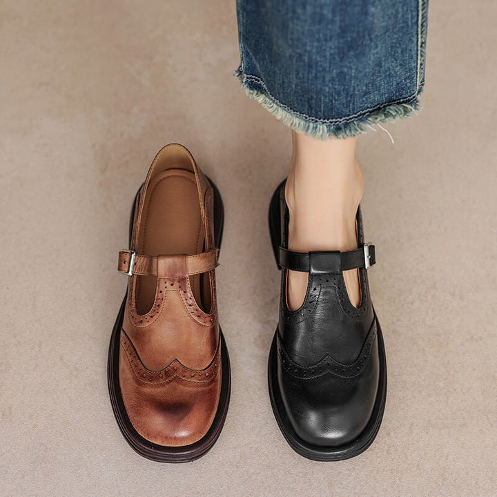 Verda - Vegan Leather Mary Jane Flats