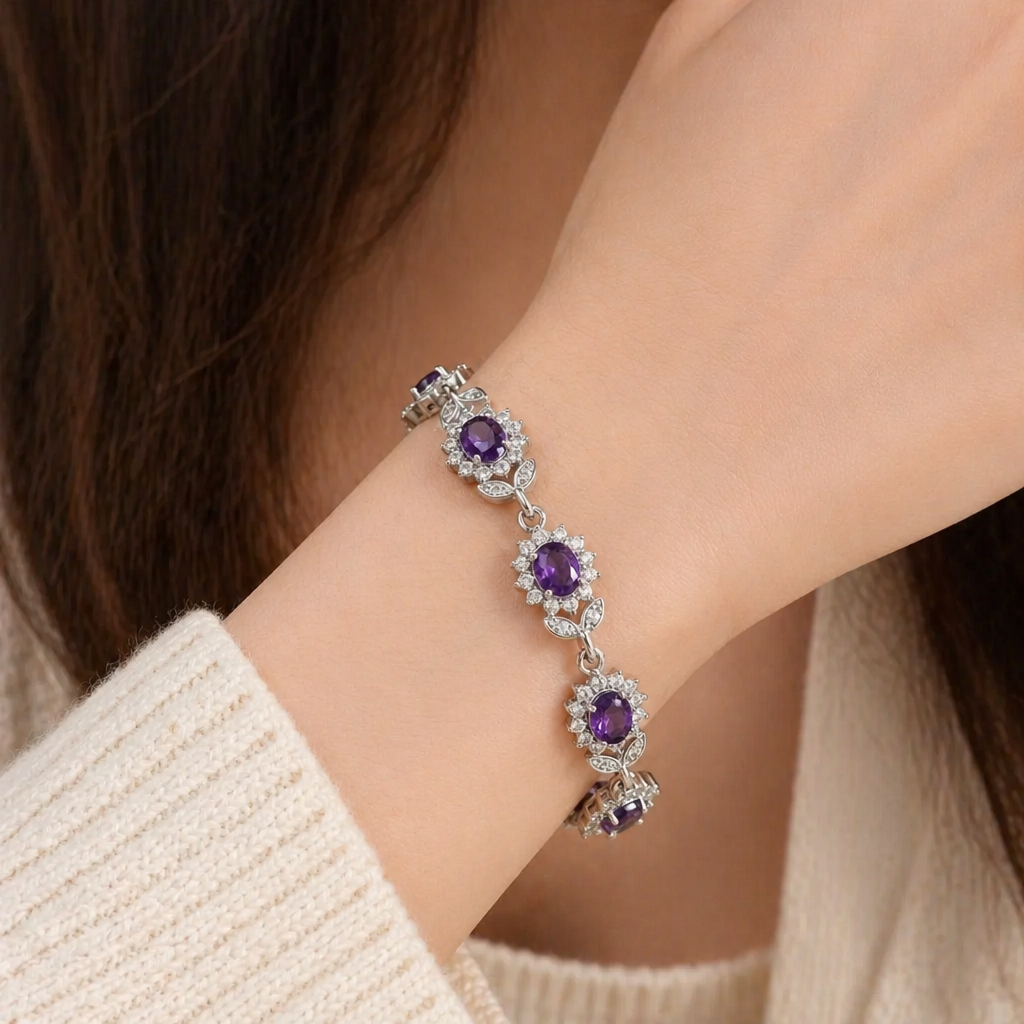 Iridessa Violetthorn White Gold Bracelet