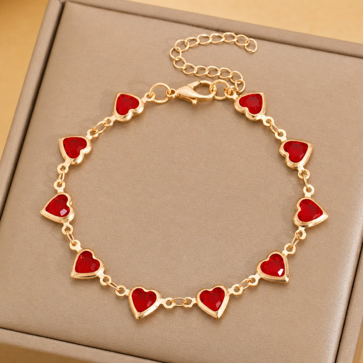 Ophelyra Garnetelle Gold Bracelet