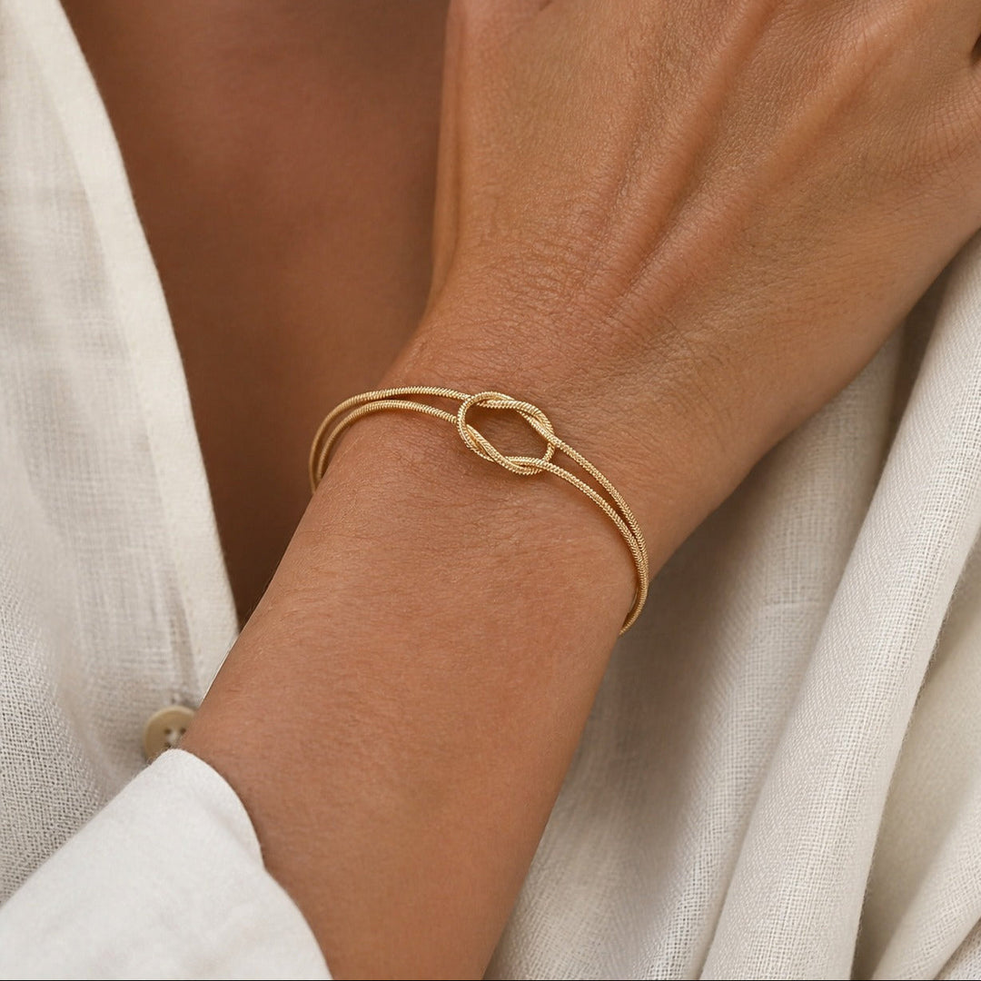 Imperial Serpent Knot Bracelet