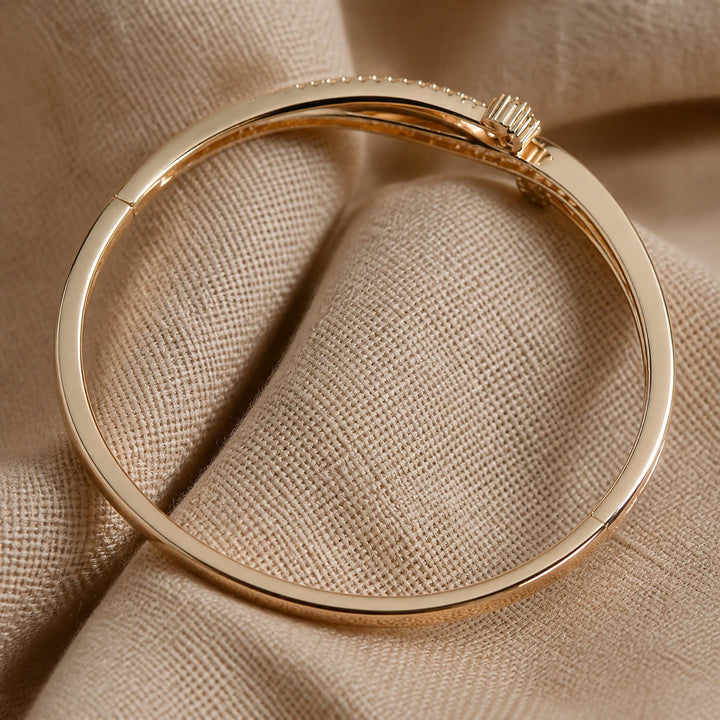 Opulent Gold Statement Bangle